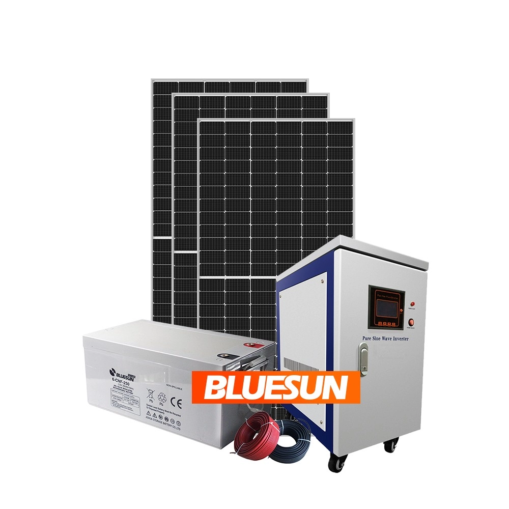 Bluesun 20kw産業ソリューションのためのグリッド太陽光発電システム