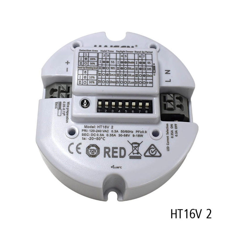 モーションセンサー調光スイッチ5.8G周波数センサー出力LED電源9-18W