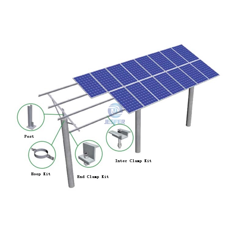 コンクリートパイル高標高太陽光発電マウントシステム