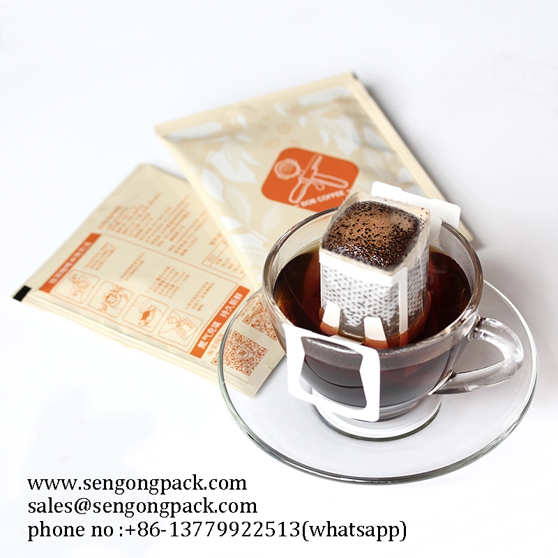 インドネシアスマトラマンデリングドリップコーヒーバッグパッキングマシン、外封筒付き