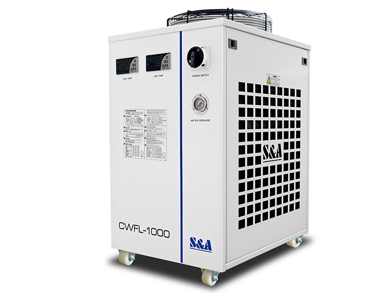 デュアルデジタル温度コントローラーを備えたレーザー冷却システムCWFL-1000