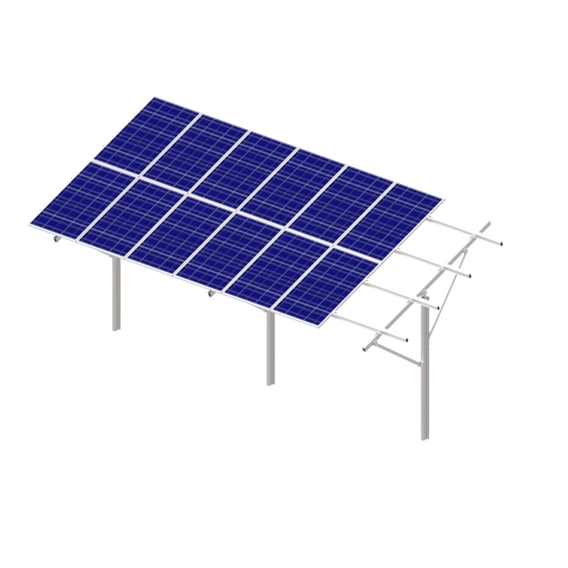 ソーラーパネルの地上設置構造パイルシステム