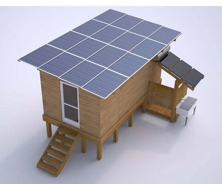4kw家庭用オフグリッド太陽光発電パネルエネルギー電力システムキット