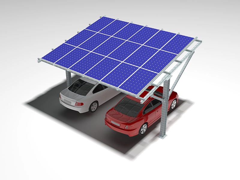ソーラースチールカーポート組み立て済み地上設置システム