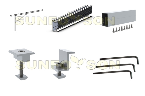 commercial solar carport system mounting racks