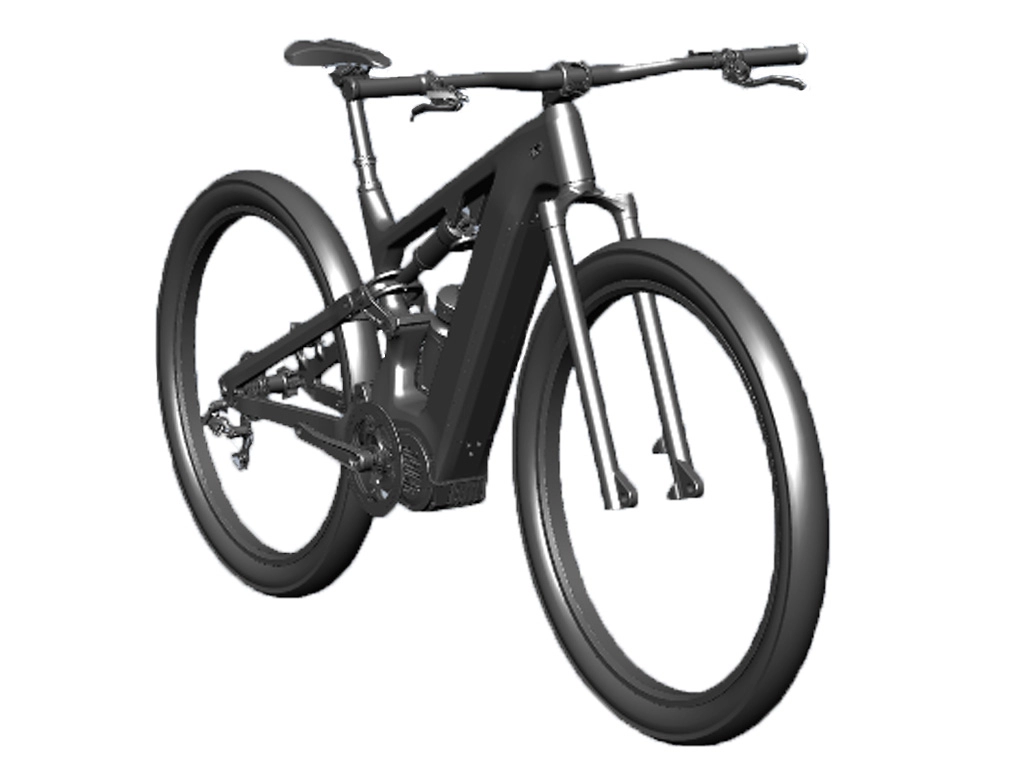 新しいモールドBAFANGG510フルサスペンシポン電動自転車フレーム