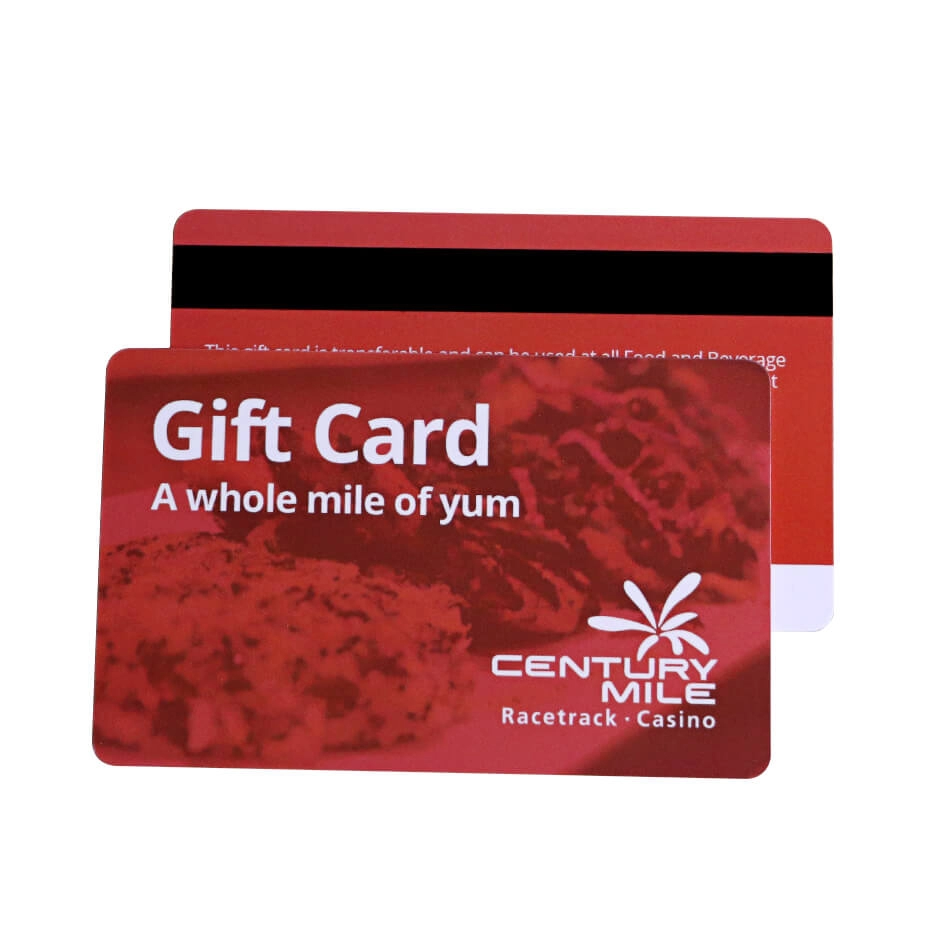 PVCクレジットカードサイズCMYKオフセット印刷ギフトカード