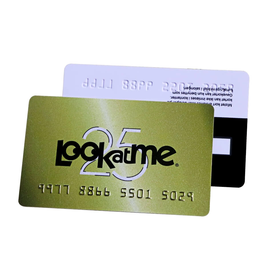 クレジットカードサイズプラスチックPVCプロモーションクーポンエンボスナンバリング付き割引カード
