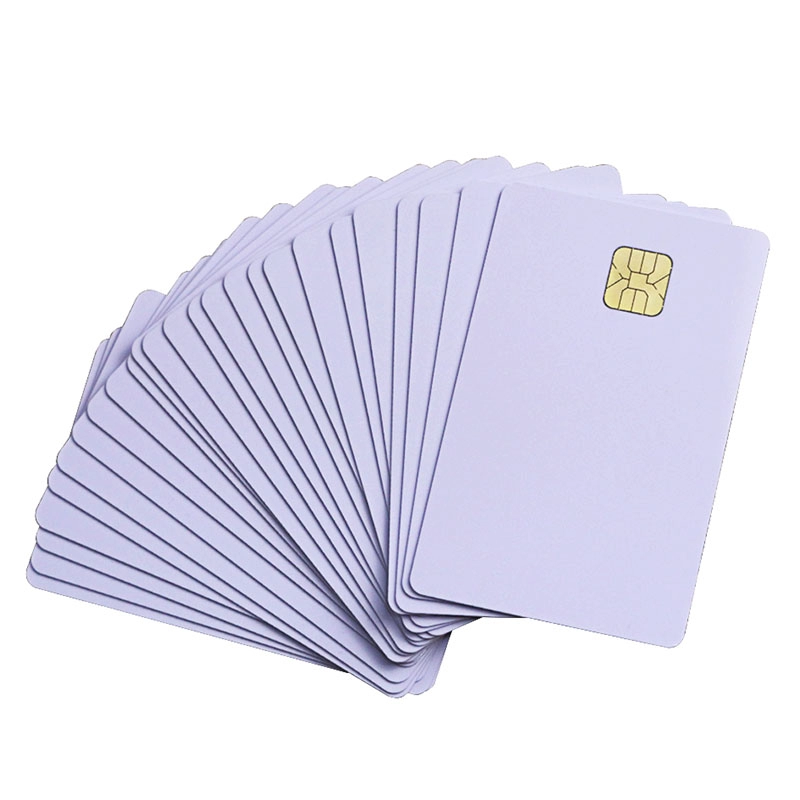 CR80インクジェット印刷可能なブランクホワイトコンタクトICカード