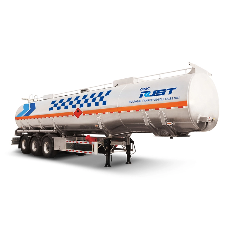 補助ビーム液体タンクセミトレーラーなしのアルミニウム-CIMCRJST液体トラック