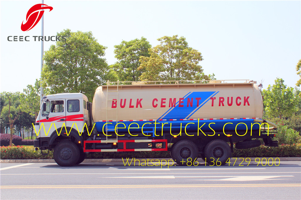 Beiben 10 wheel offroad bulk cement truck