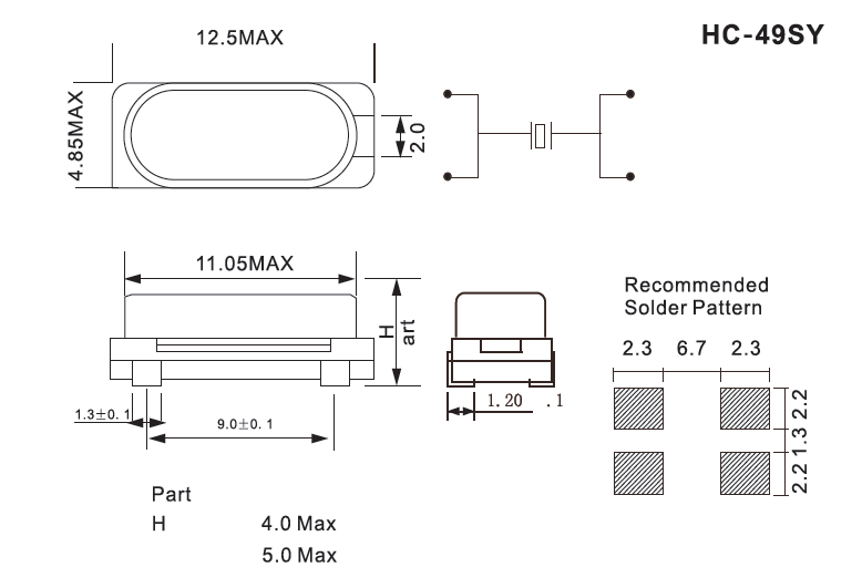 SMD Quartz Crystal MHz