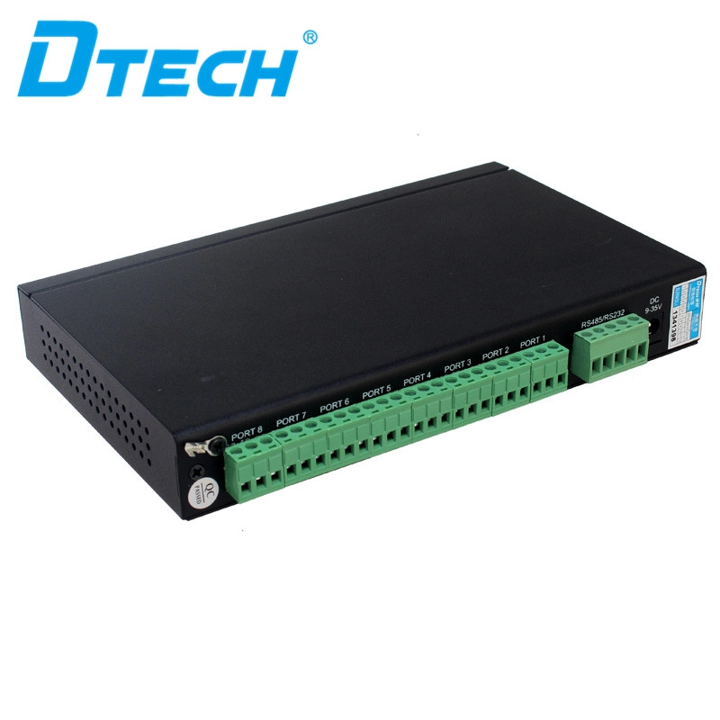 DTECHDT-9028I工業用グレード8ポートRS485ハブ