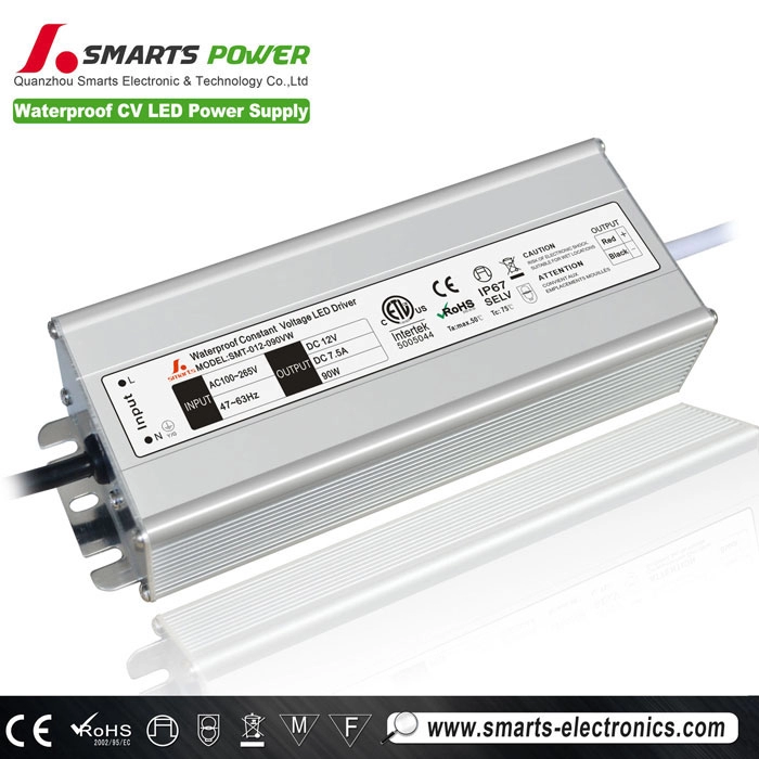 ACからDC12V90W定電圧LED電源