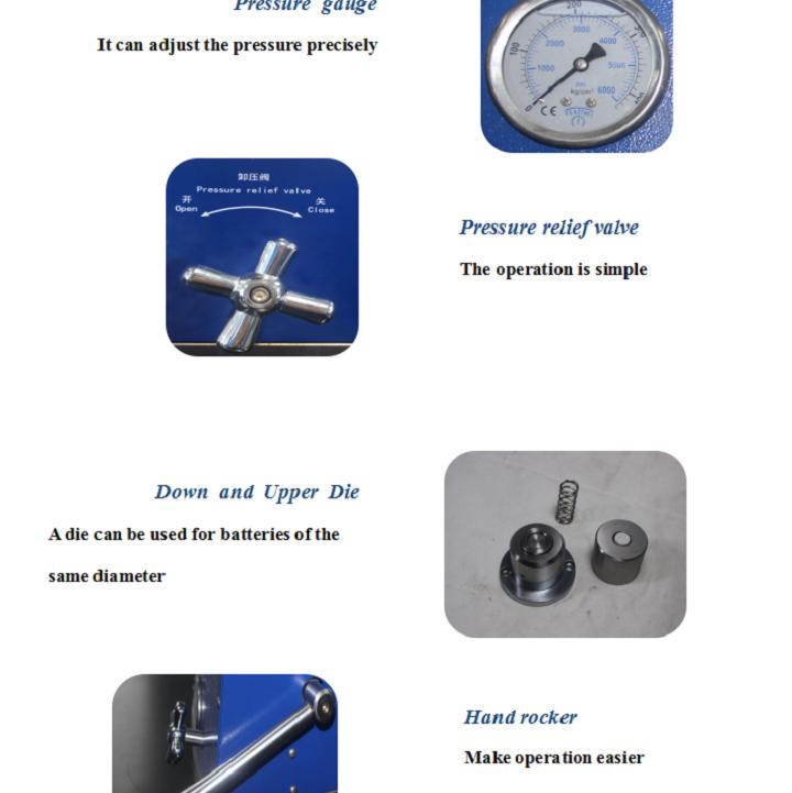 Coin cell crimping machine