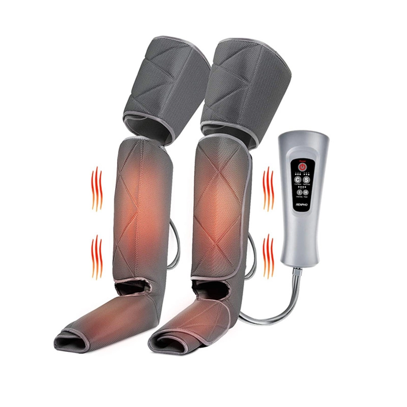 暖房付きの空気圧縮足、ふくらはぎ、膝と脚のマッサージャー