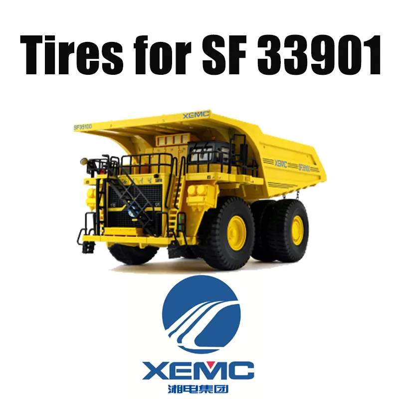 XEMC SF33901 50/80R57オフザロードマイニングタイヤを装備した運搬トラック