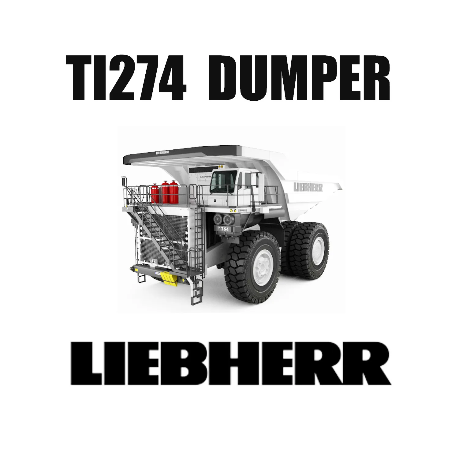 採掘作業用にLiebherrTI274に装備されたラジアル運搬タイヤ53/80R63