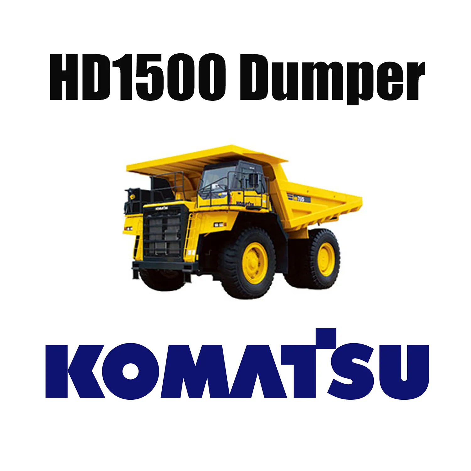 KOMATSUHD1500メカニカルトラックに特殊なEarthMoverタイヤを装着33.00R51