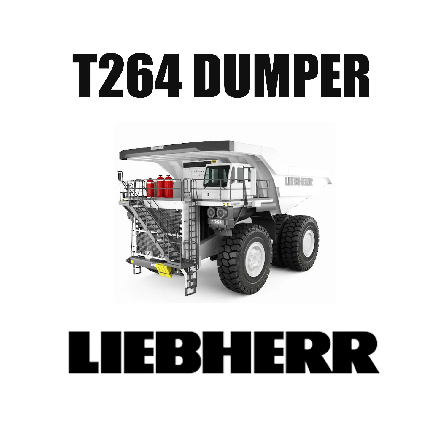 40.00R57E-4アースムーバータイヤを装着した240トンのLiebherrT264マイニングトラック
