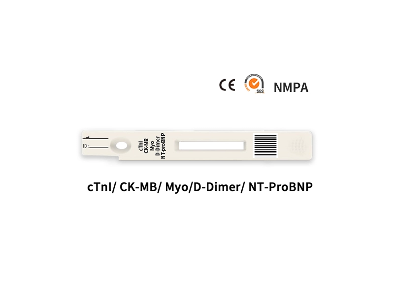 5 in 1（cTnI / CK-MB / Myo / NT-proBNP / D-Dimer）迅速な定量的テスト