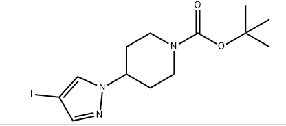 1-ピペリジンカルボン酸、4-（4-ヨード-1H-ピラゾール-1-イル）-、1,1-ジメチルエチルエステル