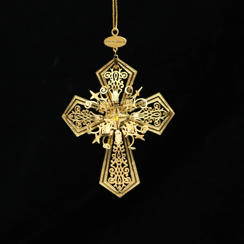 エッチングされた金属のクリスマス飾り真鍮の十字架