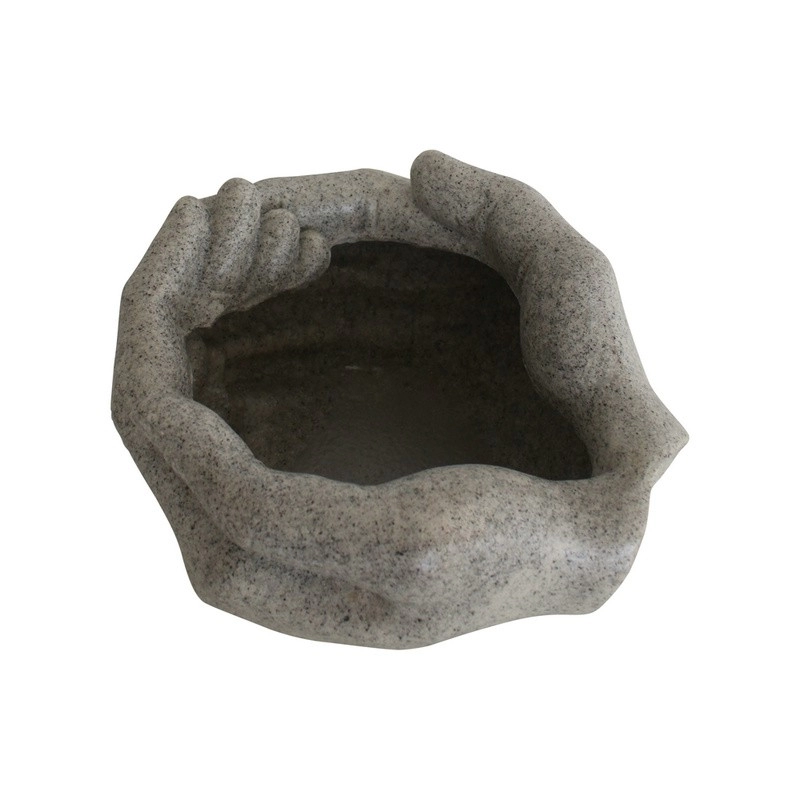 OEM＆ODMガーデンインテリア砂岩手作り手形植木鉢