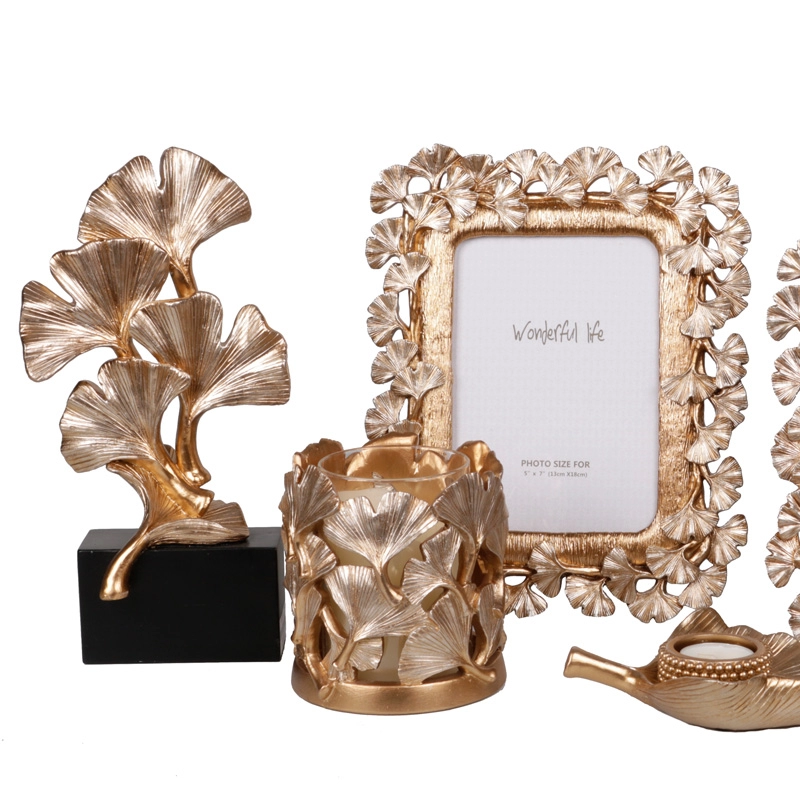 家の装飾銀杏スタイルのフレームの装飾と鏡