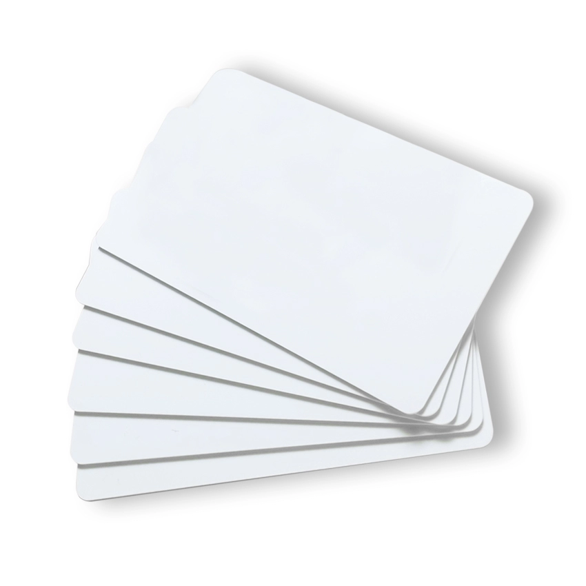 ホワイト13.56MHzブランクcr80プラスチックPVCrfidスマートカード