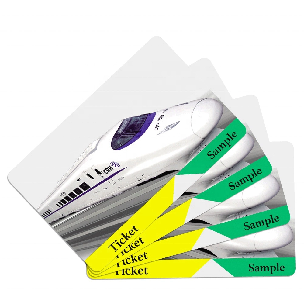 公共交通機関用のMifare超軽量チップを搭載したRFIDペーパーメトロチケットカード