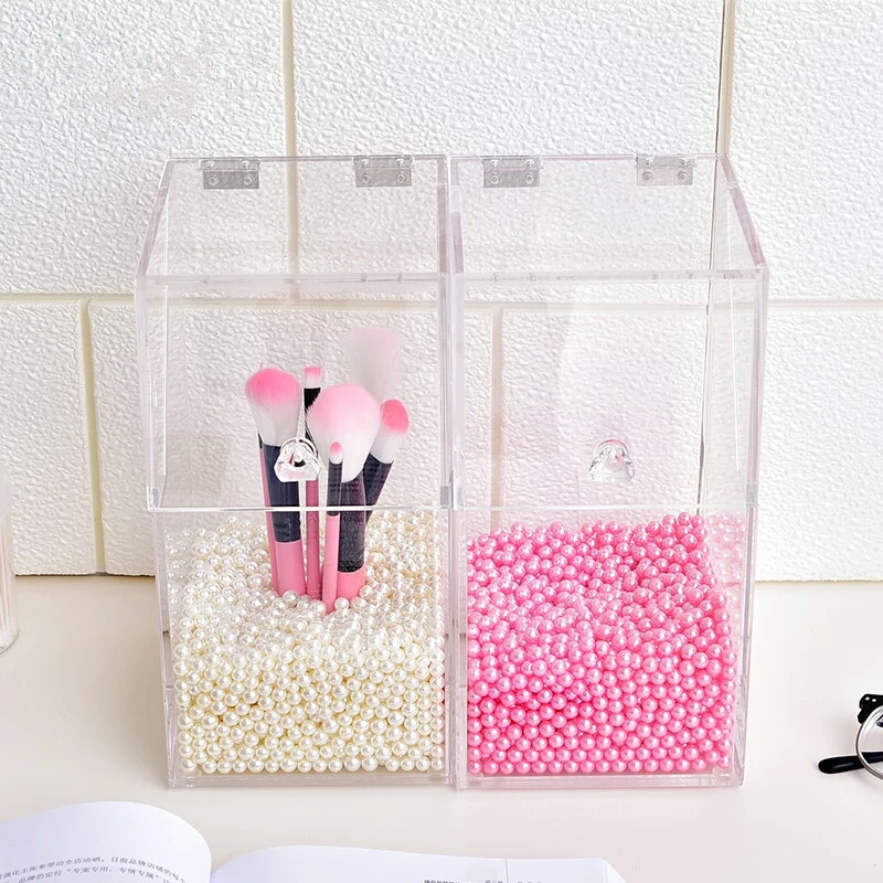 Plexiglass Brush Holder With Lid