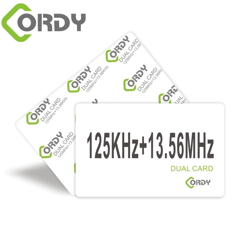 RFIDハイブリッドカード13.56MHz+125KHzカード（2チップセット付き）