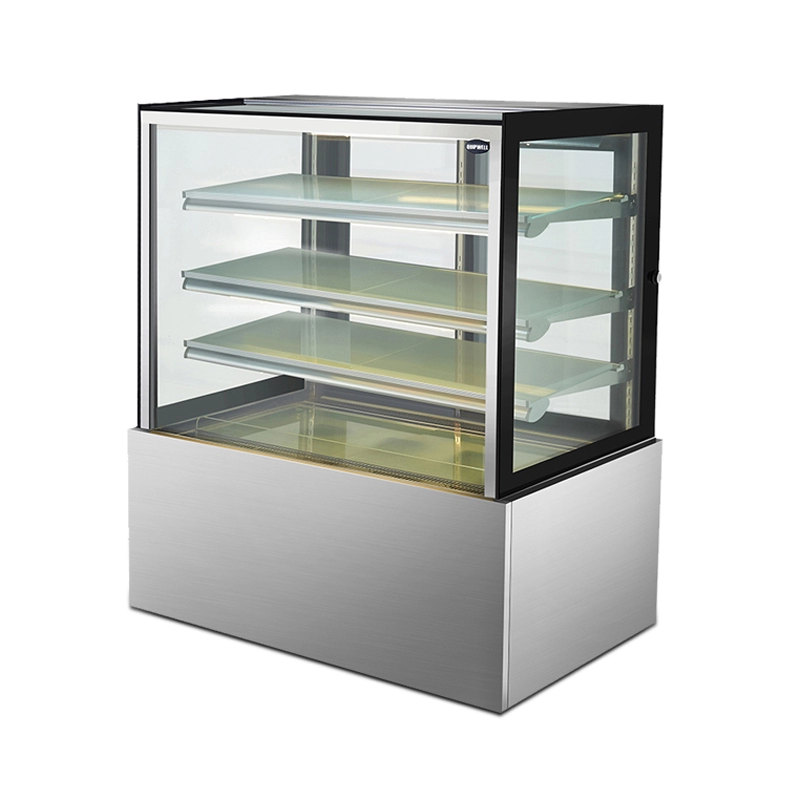 ショップのためのファン冷却ステンレス鋼ディスプレイケーキ冷蔵庫ショーケース