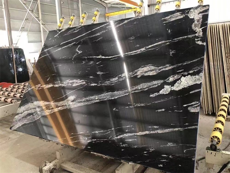 Cosmos Black Granite Slab