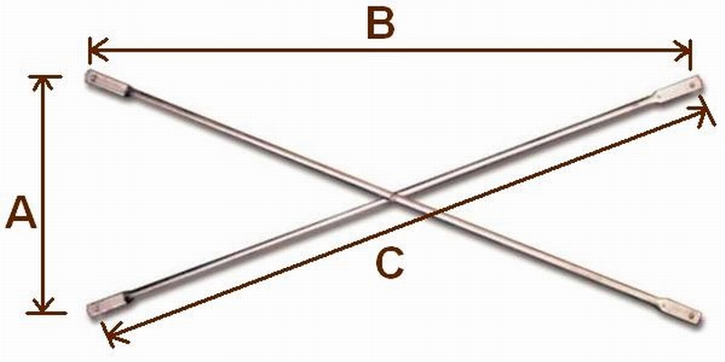 Galvanized Cross Braces