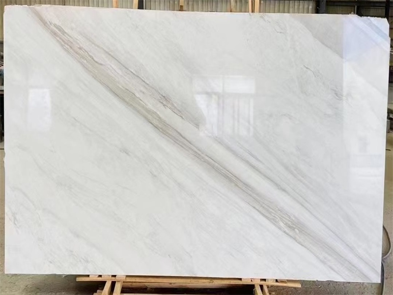 White Volakas Marble Slab