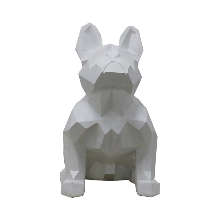 売れ筋の抽象的なグラスファイバー犬の像