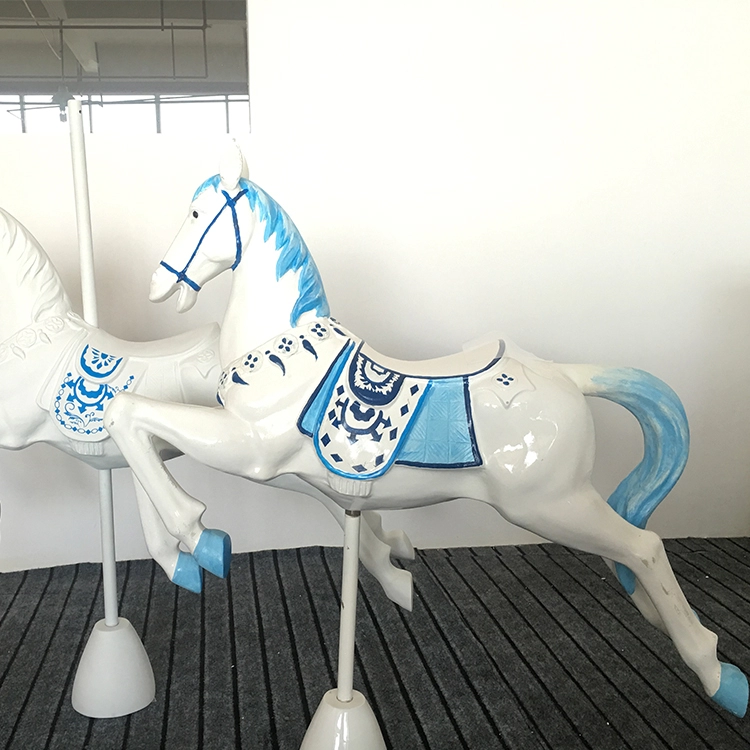 販売のための等身大のグラスファイバーの馬のディスプレイの彫像