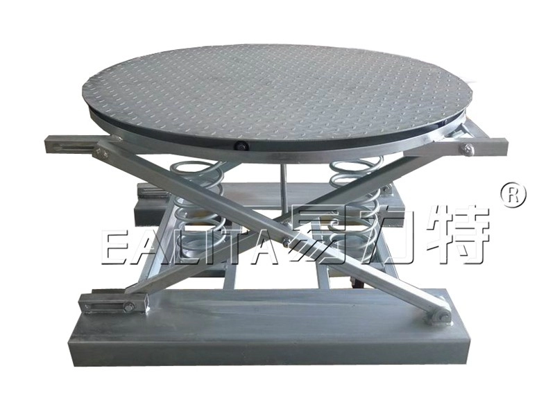 1.5トン移動パレットポジショナー/亜鉛メッキターンテーブルパリフト/ローディングテーブルM-EAPL1.5