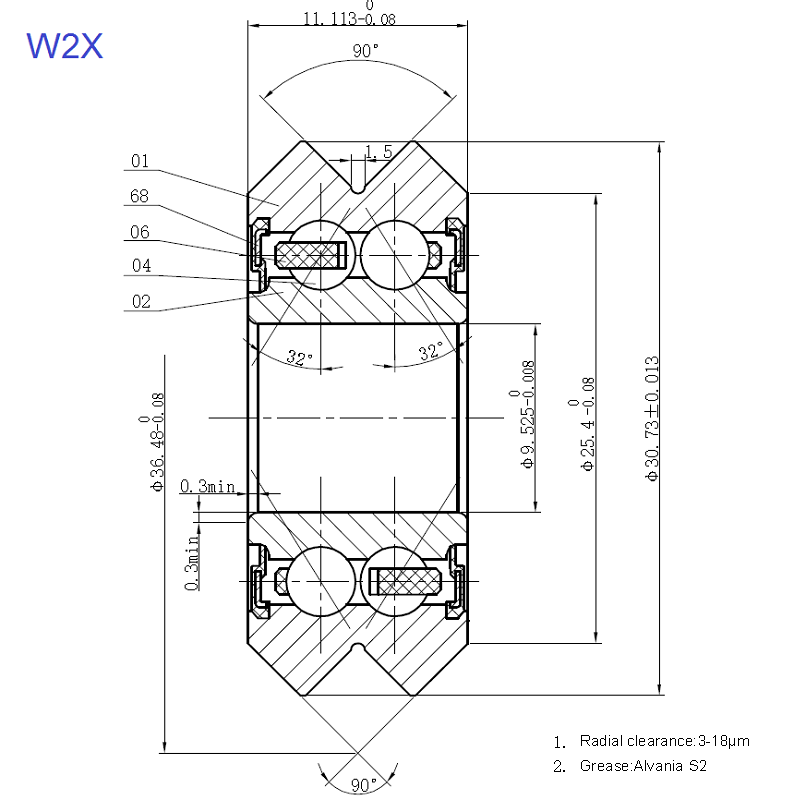 W2Xベアリング