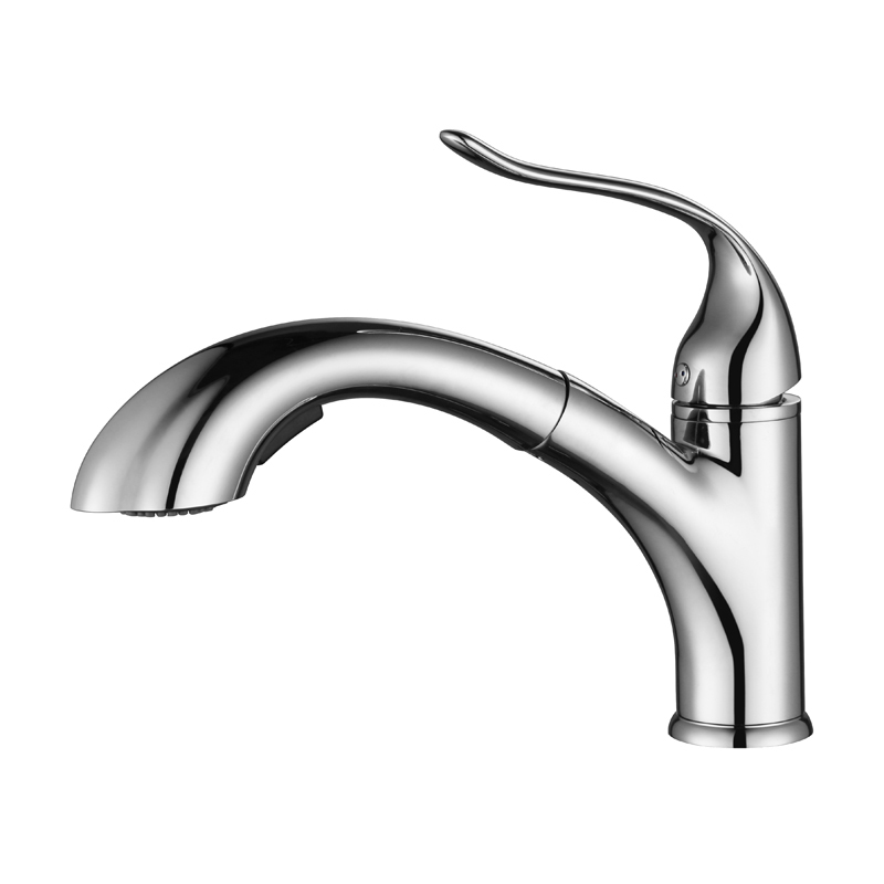 クローム引き出し式スプレーキッチン蛇口_chrome_brass_pull_out_kitchen_faucet_Küchenarmaturen_Keukenkraan_NEUNAS_1536