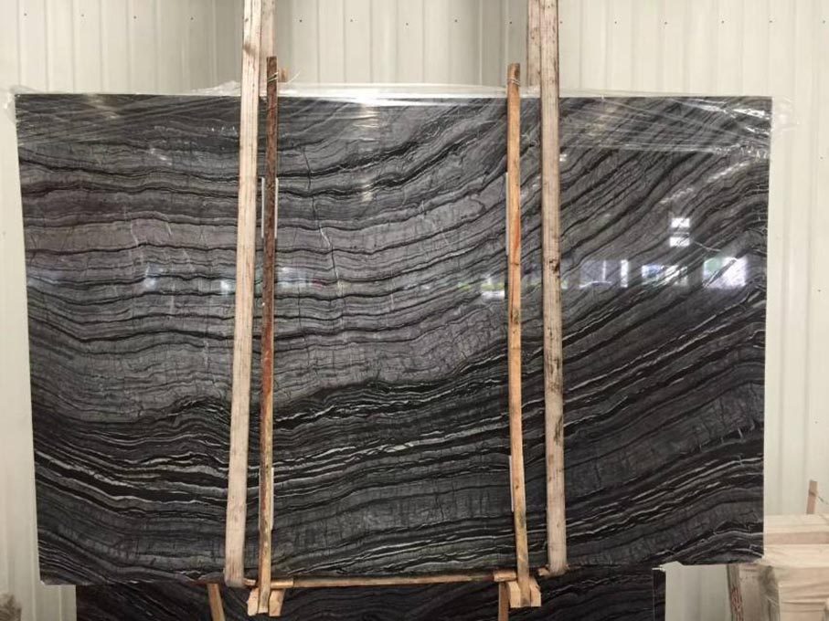 Zebra Black Marble Slab