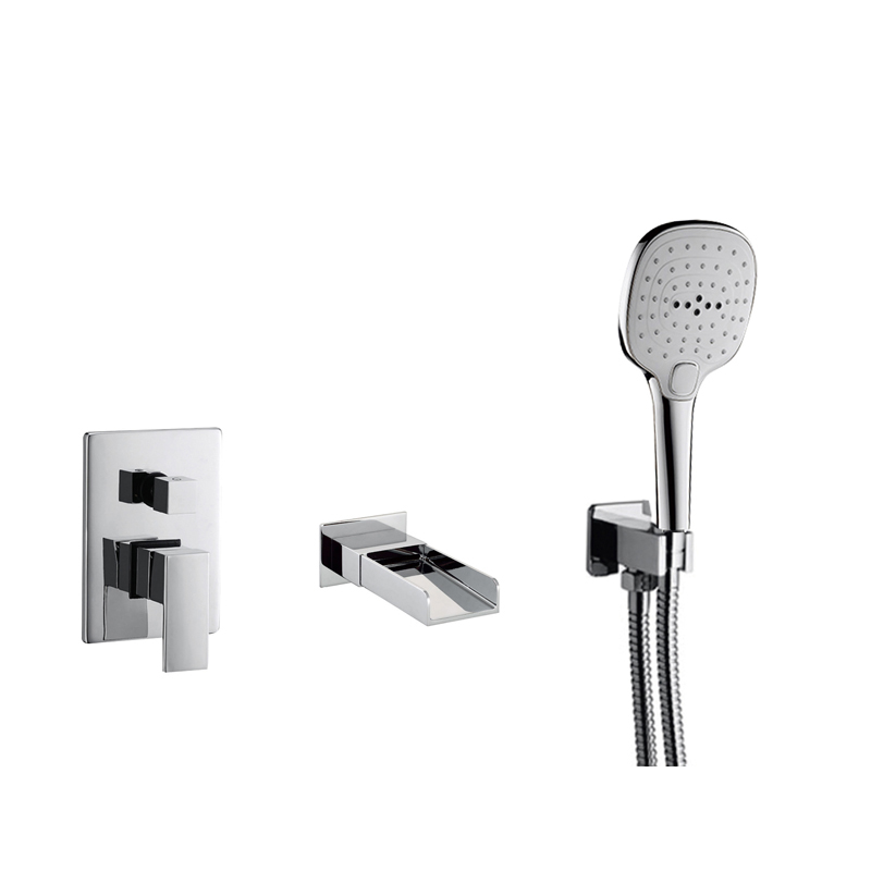 マットブラックの隠しバスタップ_Chrome_wall_mounted_brass_bathroom_bath_taps_set_Badewannenarmaturen_Badkraan_NEUNAS_11252