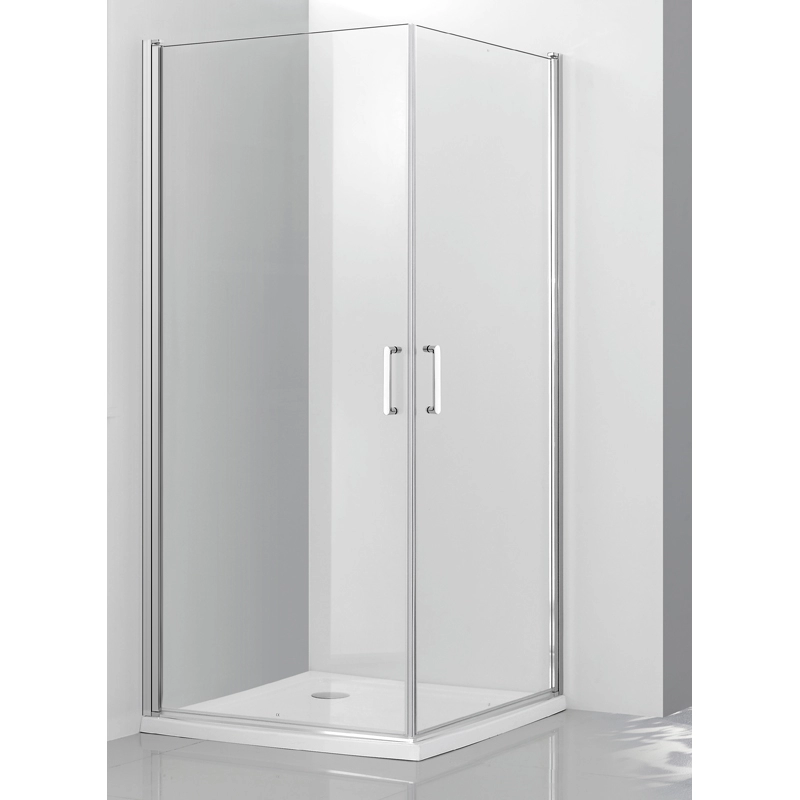 正方形のフレームレス ピボット ドア シャワー エンクロージャ