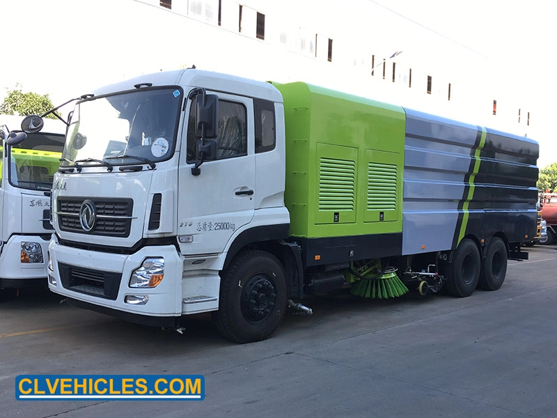 DongFeng KINLANDKL12000リットルの水タンクと10000リットルのゴミ箱道路洗浄車