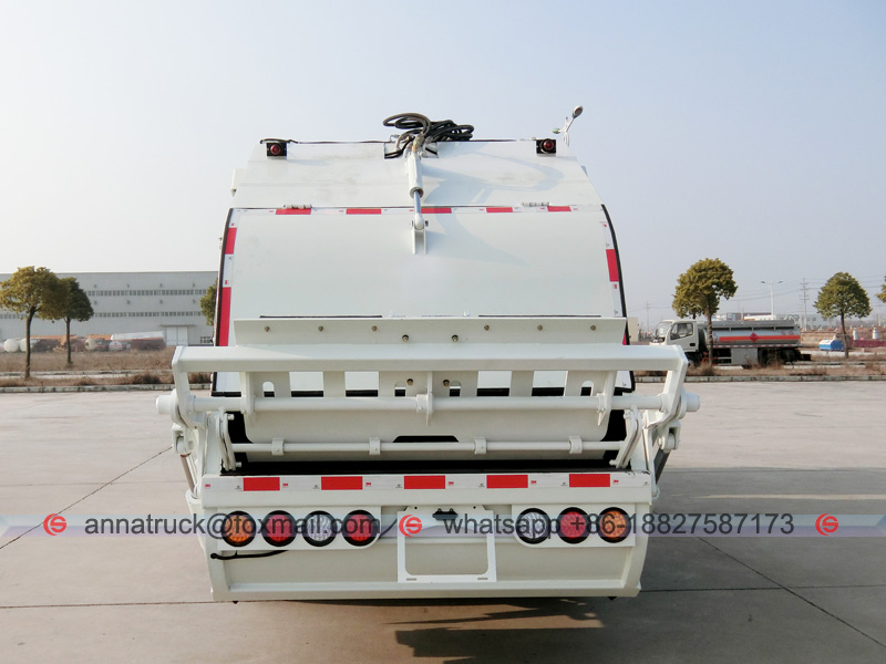 HOWO RHD 6cbm Compactor Garbage Truck - Back