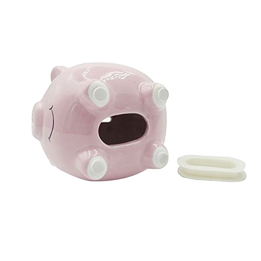 子供のための手作りのかわいいピンクのセラミックコインマネー貯金箱
