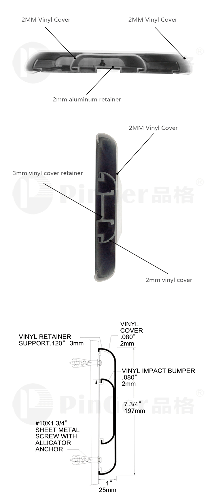 ホテルのビニール製インテリアウォールガード保護