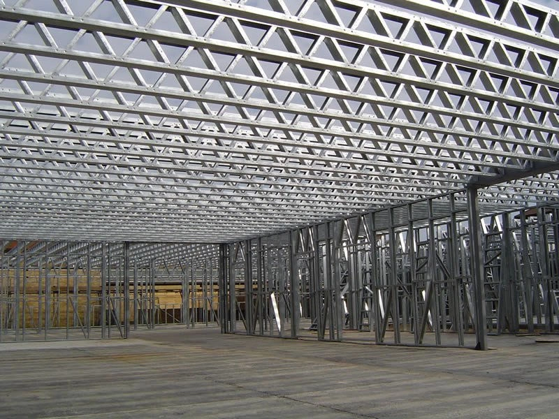 経済的な軽量冷間成形鋼製屋根トラス システム